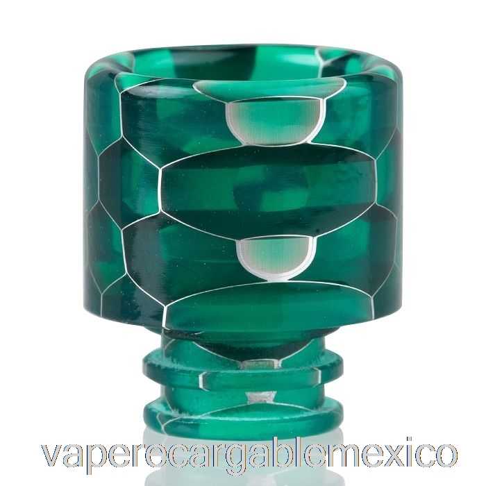 Vape Recargable 510 Punta De Goteo De Resina De Piel De Serpiente Verde